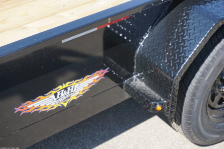 New 2024 H&H Trailers H8220TSS 82x20 7000 GVWR 15" Tall Solid Sides Utility Trailer