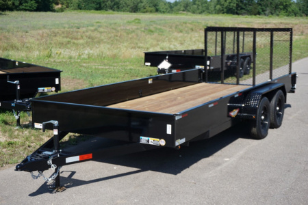 New 2024 H&H Trailers H8220TSS 82x20 7000 GVWR 15" Tall Solid Sides Utility Trailer