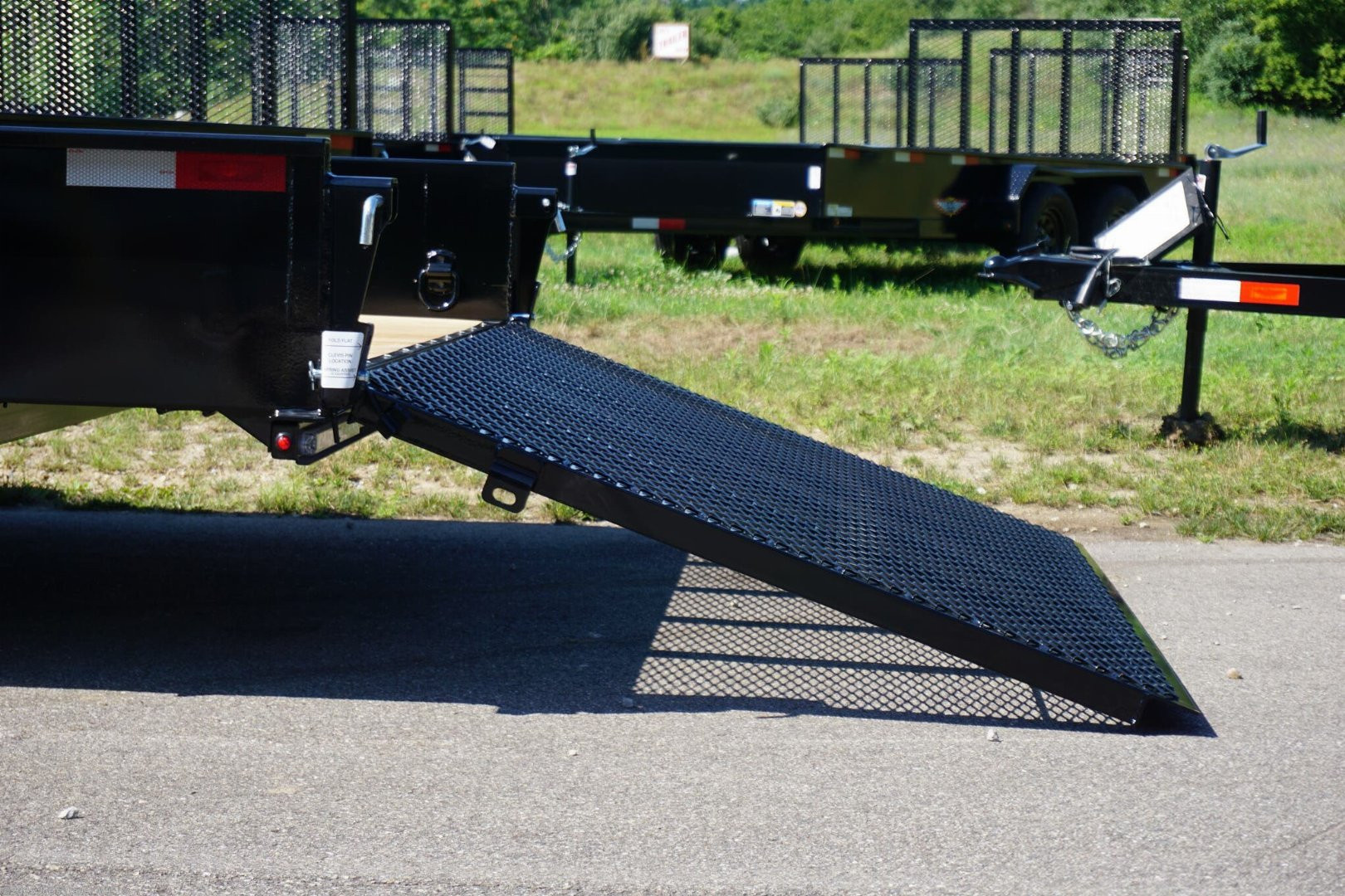 New 2024 H&H Trailers H8218TSS 82x18 7000 GVWR 15" Tall Solid Sides Utility Trailer