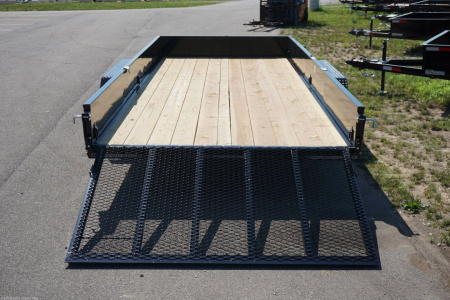 New 2024 H&H Trailers H8218TSS 82x18 7000 GVWR 15" Tall Solid Sides Utility Trailer