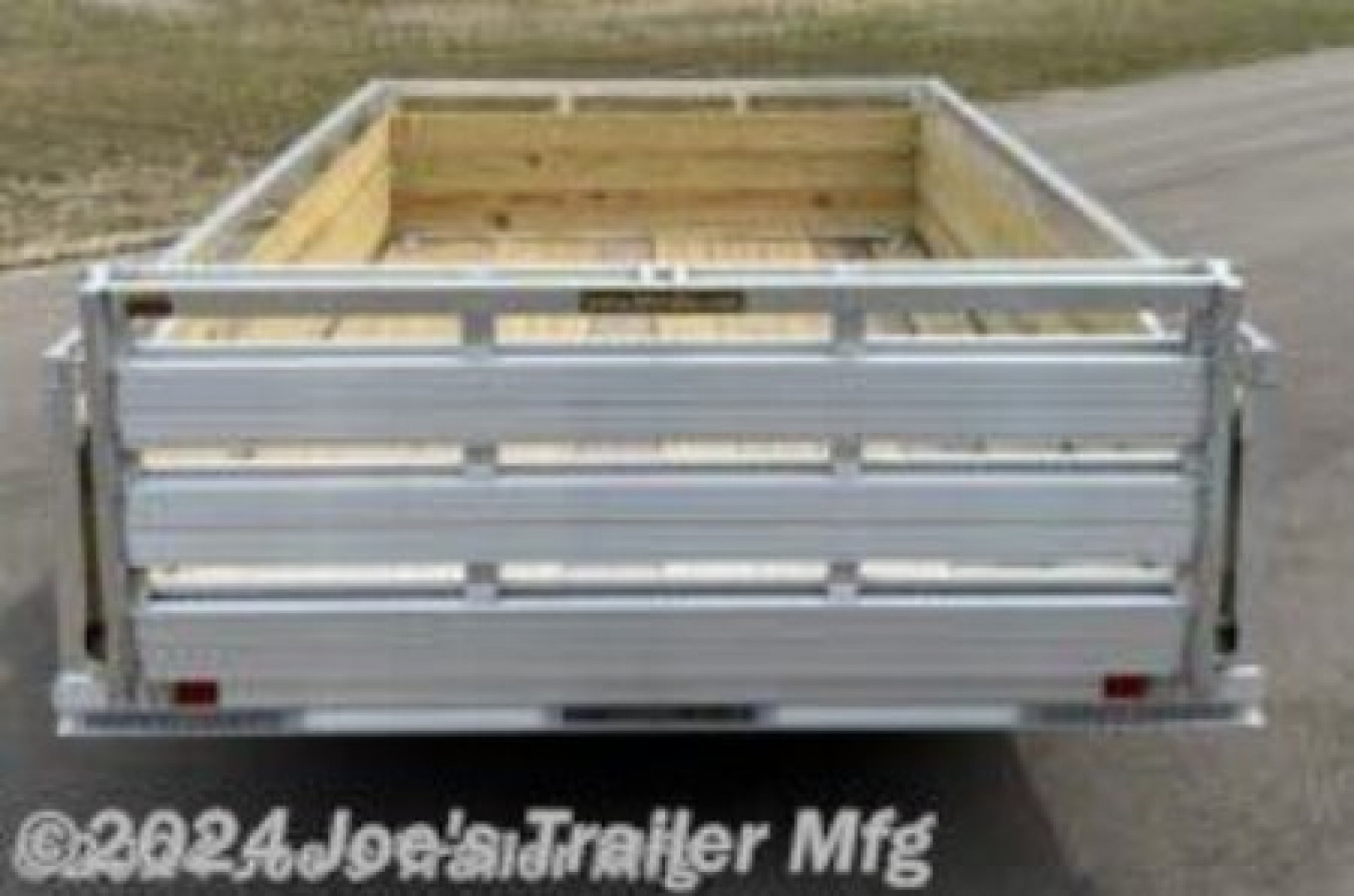 New 2024 H&H Trailers H6008WSA-030 60x8 2990 GVWR 3 Treaded Board High Sides Wood Side Utility Trailer
