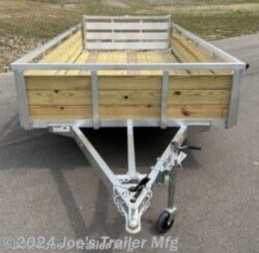 New 2024 H&H Trailers H6008WSA-030 60x8 2990 GVWR 3 Treaded Board High Sides Wood Side Utility Trailer