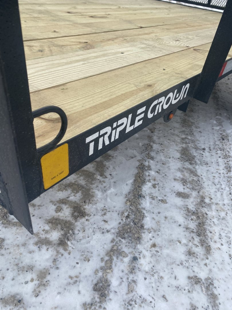 New 2025 Triple Crown Trailers U6X12G Utility Trailer