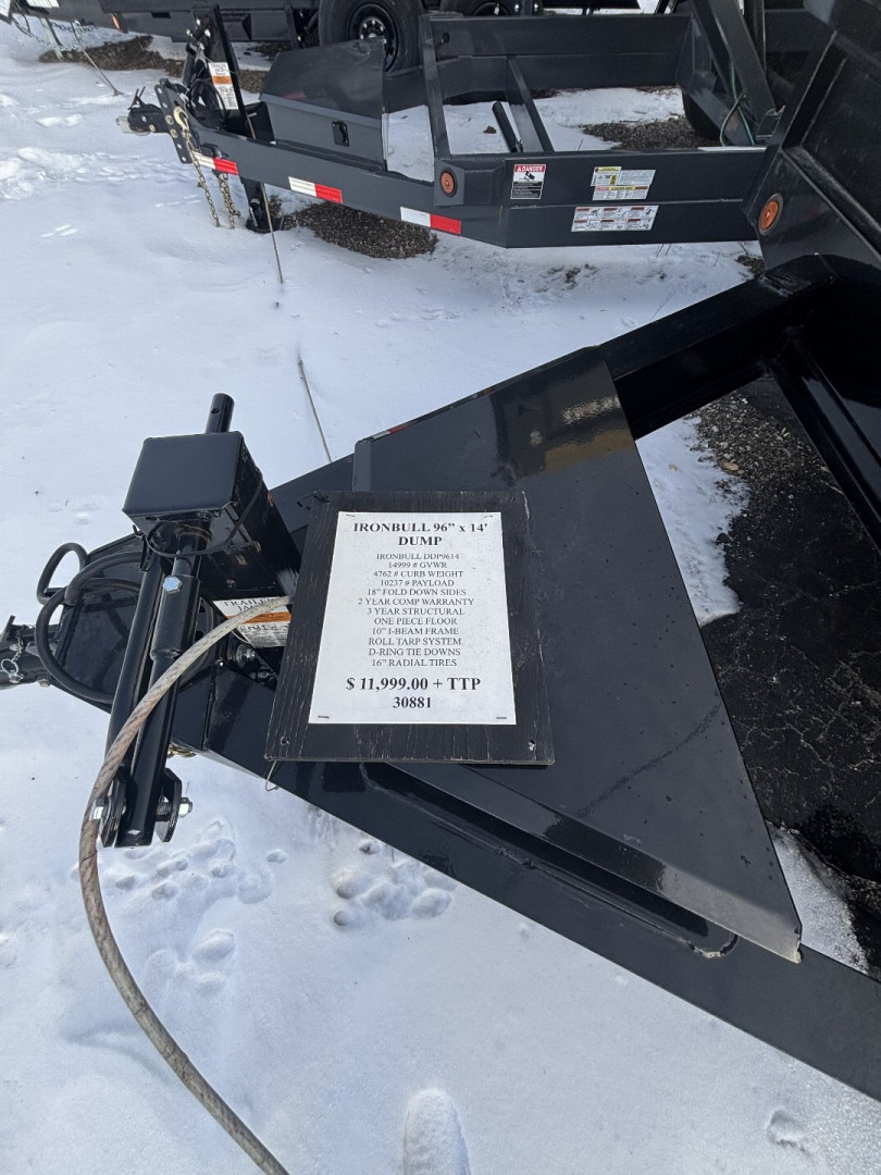 New 2024 IronBull 14k Deckover Dump Trailer