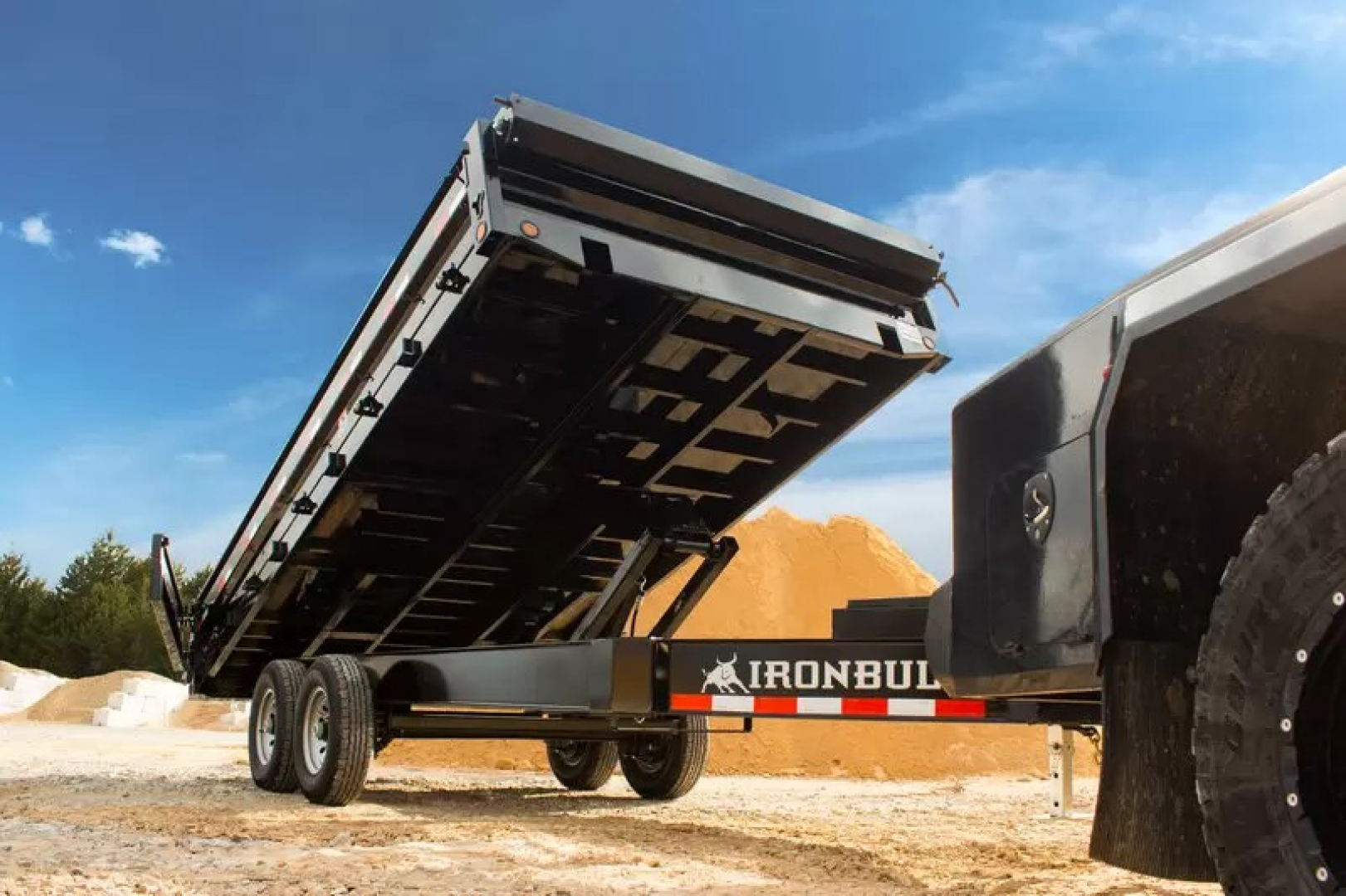 New 2024 IronBull 14k Deckover Dump Trailer