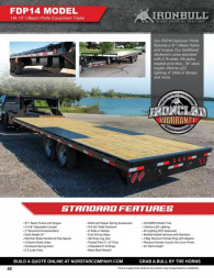 New 2024 Iron Bull 102 X 20 Deckover Trailer