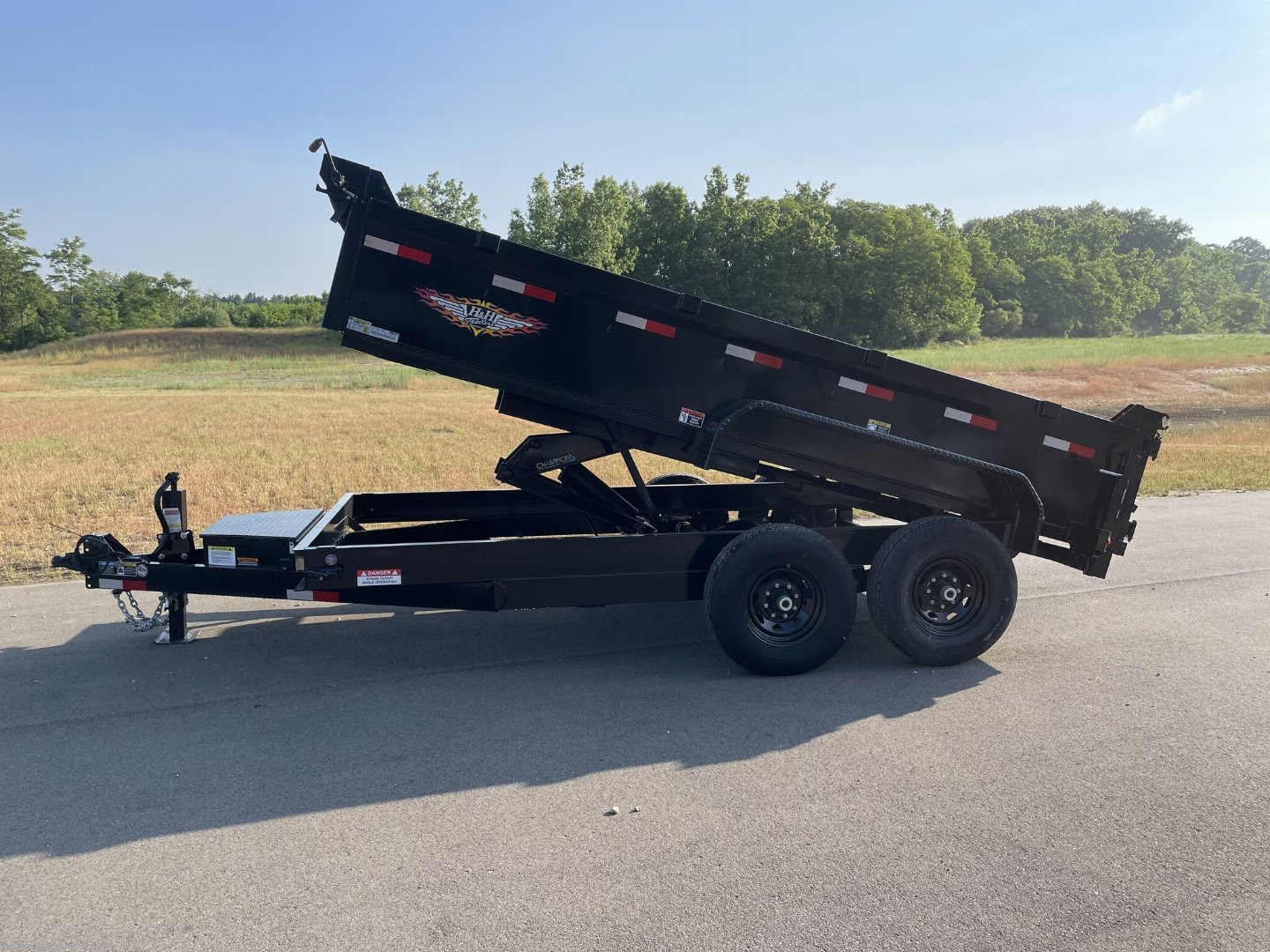 New 2023 H&H Trailers H8314DBW-B-140 Dump Trailer