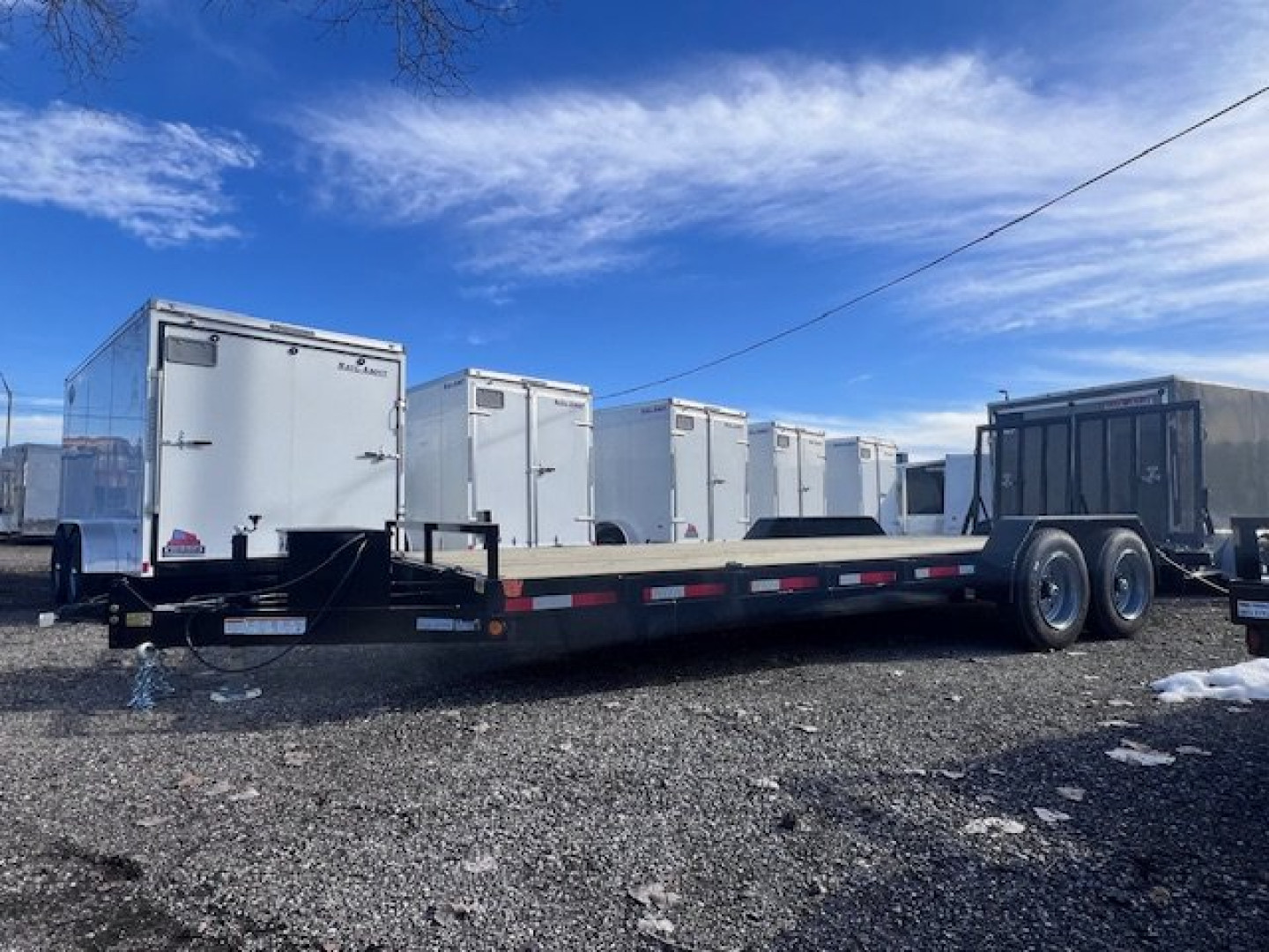 New 83" X 20' Open Equipment Hauler 16K