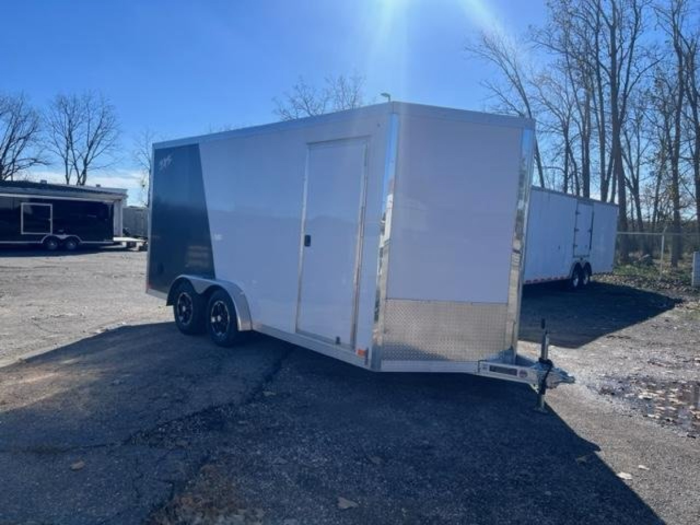 New 7.5' X 16' Aluminum Tandem Axle Enclosed Trailer