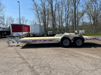 New 83" X 16' Aluminum Car Hauler/Flatbed Trailer