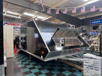 New 8.5' X 12' 2 Place Snowmobile Trailer