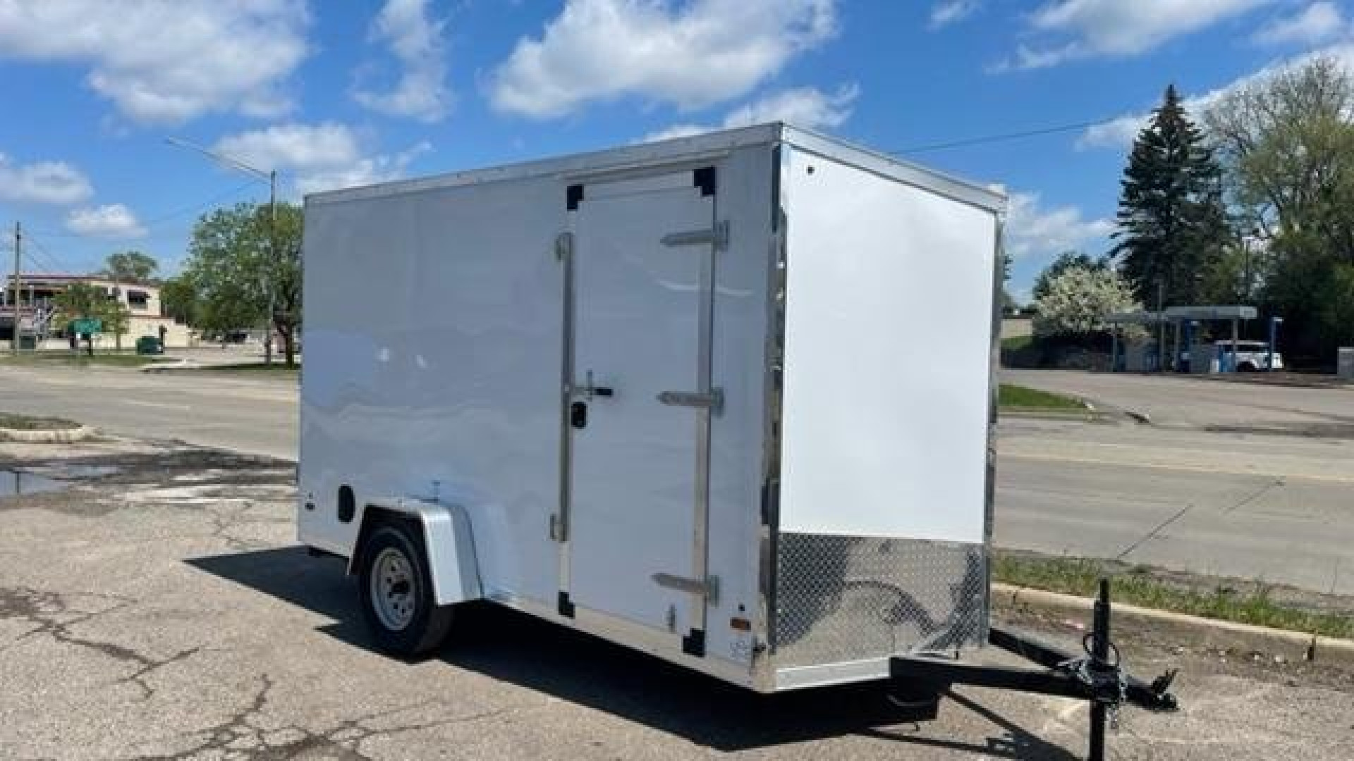 New 6' X 12' Single Axle Enclosed Trailer