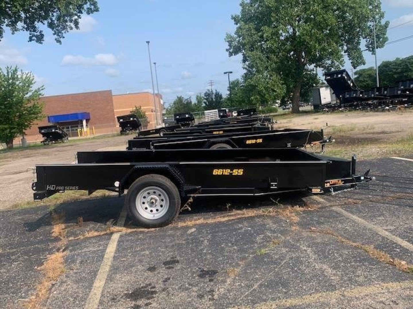 New 66" X 12' Open Utility Trailer 3K