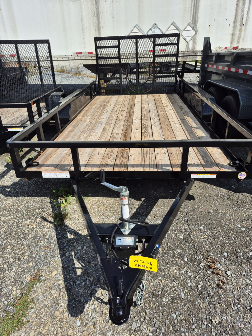 New 2025 SURE-TRAC STUTT8214-BP-070 Utility Trailer 7 X 14 Tube Top Utility 7K Rated