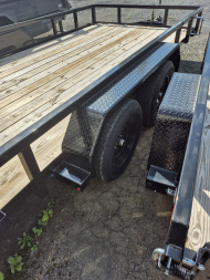 New 2025 SURE-TRAC STUTT8214-BP-070 Utility Trailer 7 X 14 Tube Top Utility 7K Rated