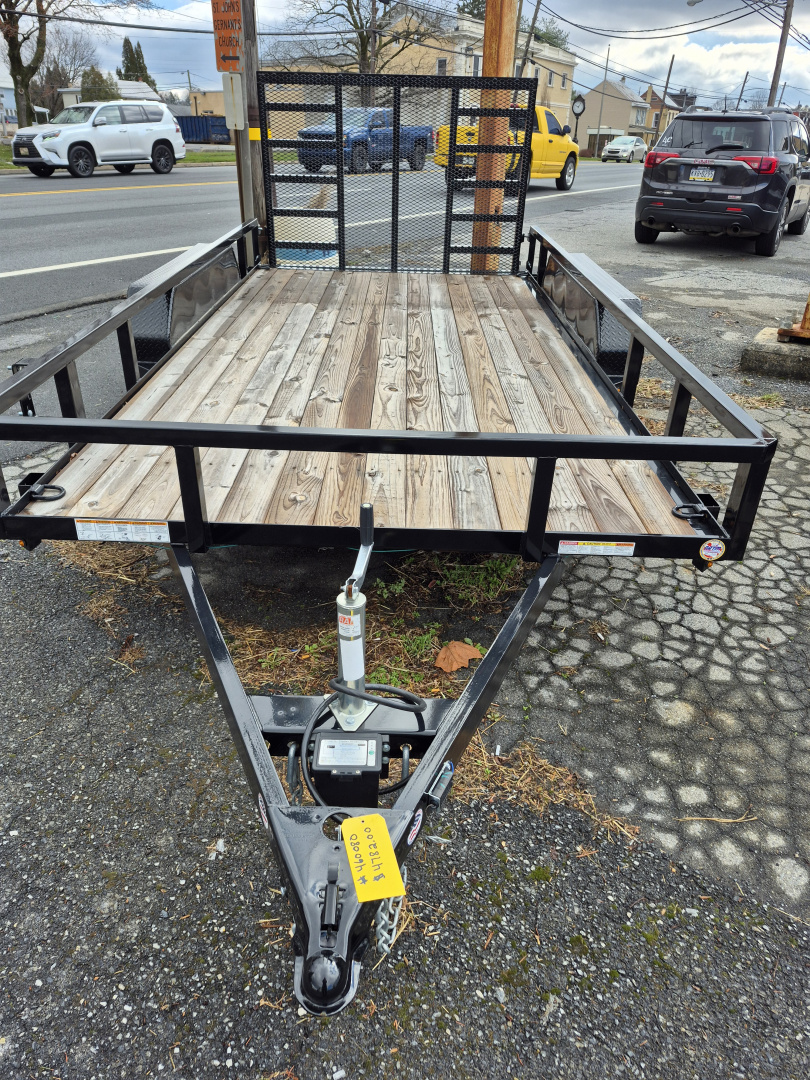 New 2025 Sure-Trac 7 x 14 tube top Landscape Trailer