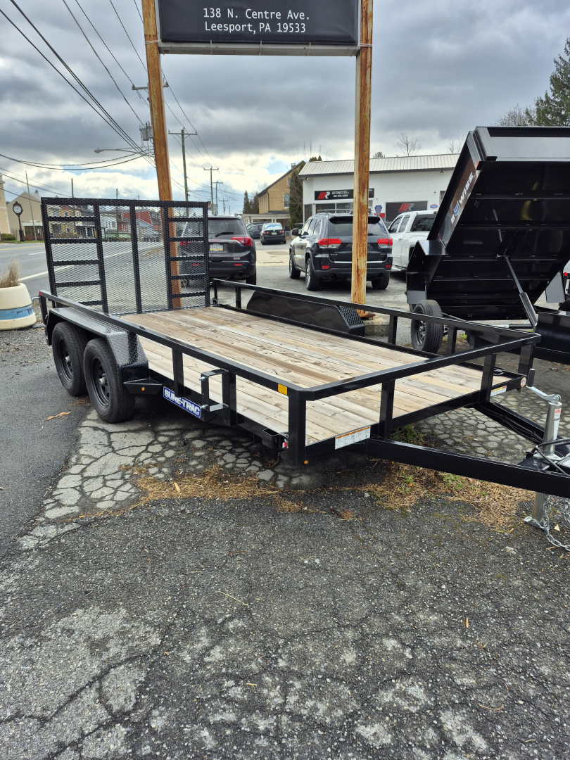 New 2025 Sure-Trac 7 x 14 tube top Landscape Trailer