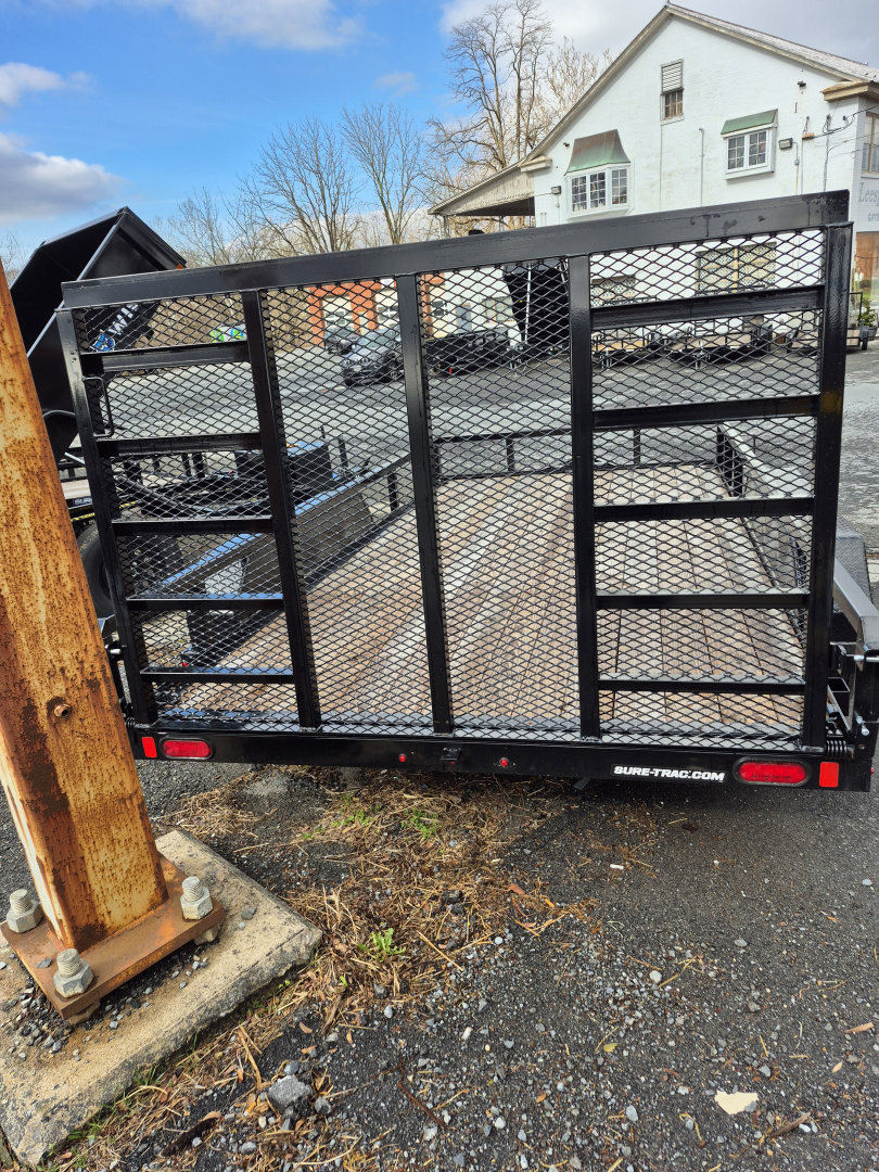 New 2025 Sure-Trac 7 x 14 tube top Landscape Trailer