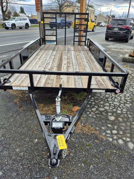 New 2025 Sure-Trac 7 x 14 tube top Landscape Trailer