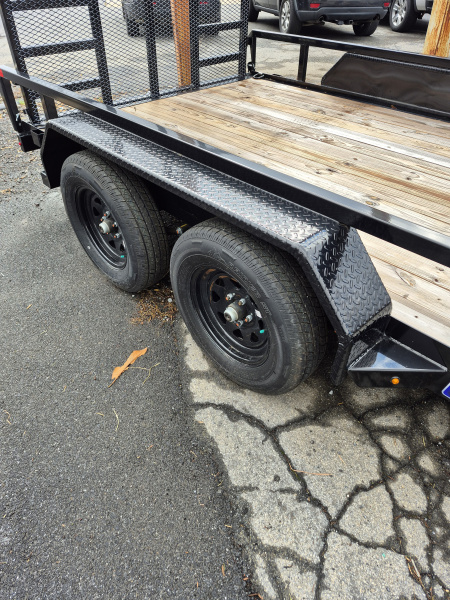 New 2025 Sure-Trac 7 x 14 tube top Landscape Trailer