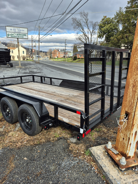 New 2025 Sure-Trac 7 x 14 tube top Landscape Trailer