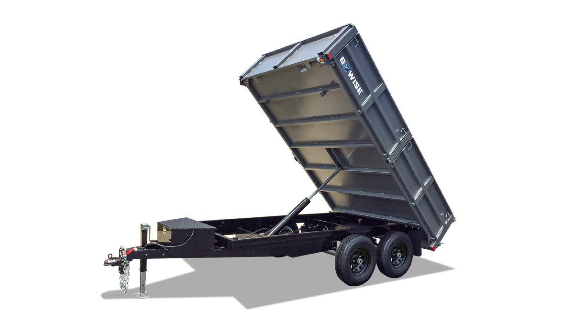 New 2025 BWISE DD10 72x12 10K Deckover Dump Trailer