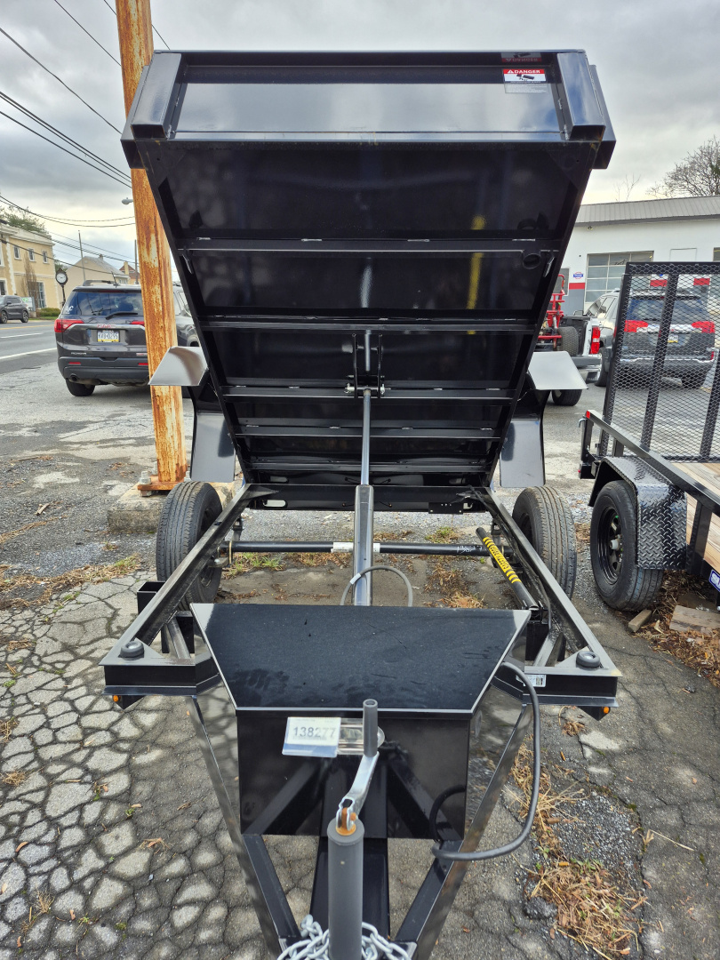 New 2026 BWISE DTR3 3K Light Duty Single Axle Dump Trailer 5X 8 Dump 3K Rated