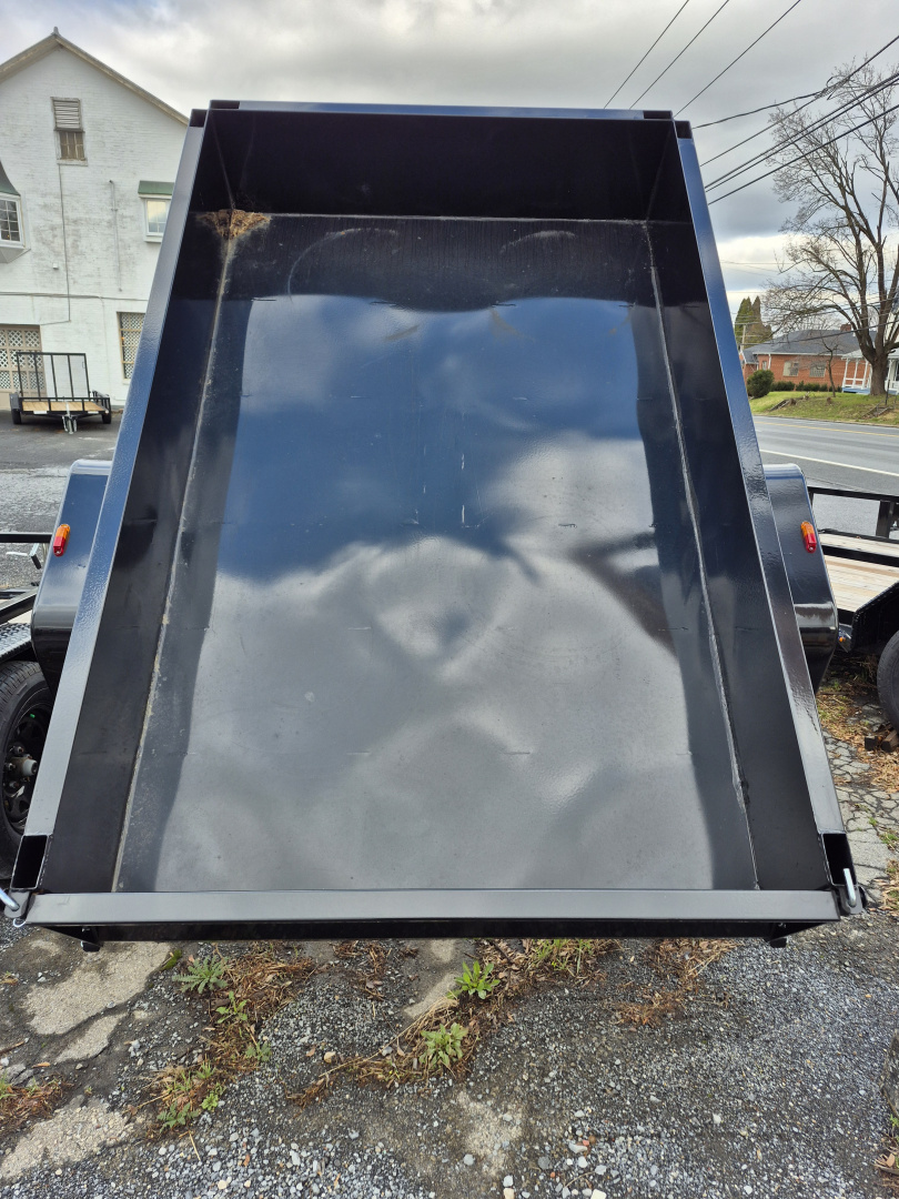 New 2026 BWISE DTR3 3K Light Duty Single Axle Dump Trailer 5X 8 Dump 3K Rated