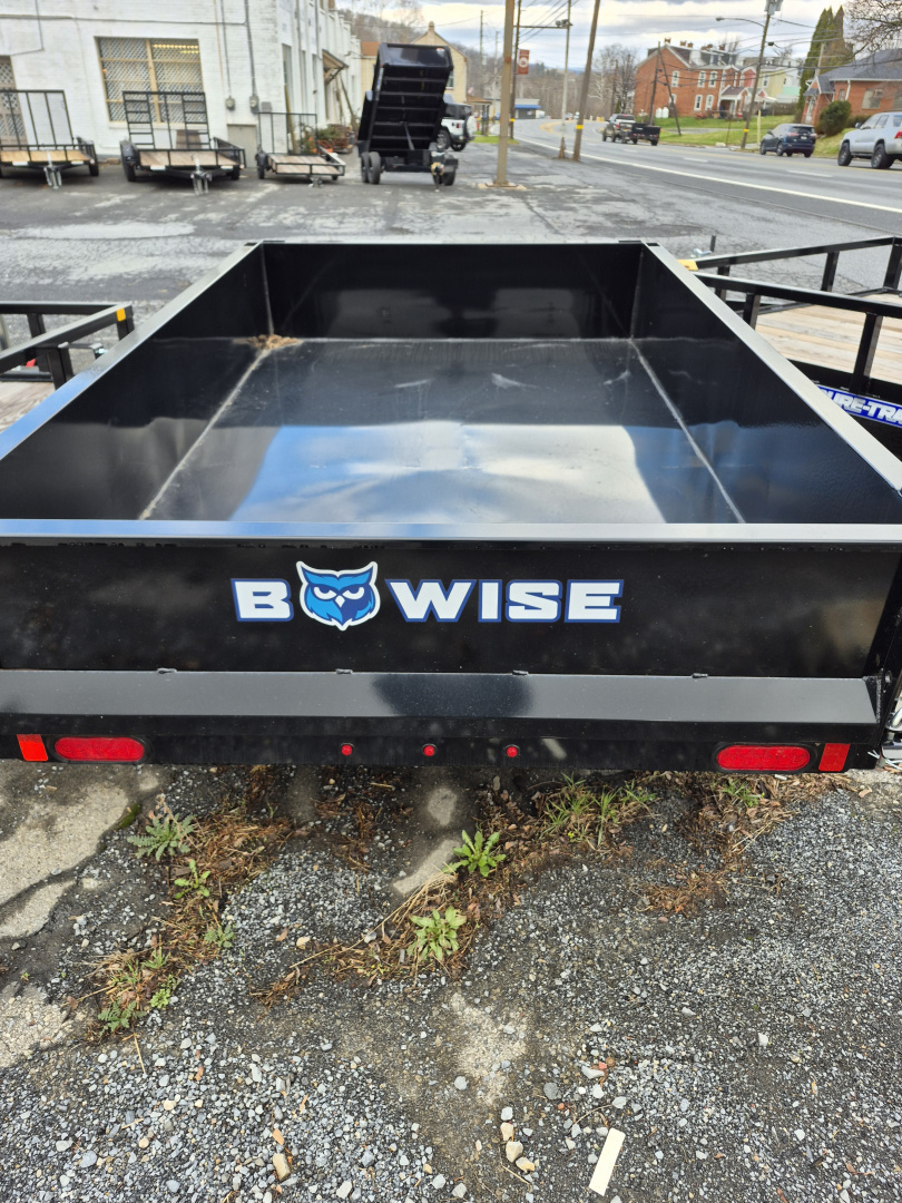 New 2026 BWISE DTR3 3K Light Duty Single Axle Dump Trailer 5X 8 Dump 3K Rated