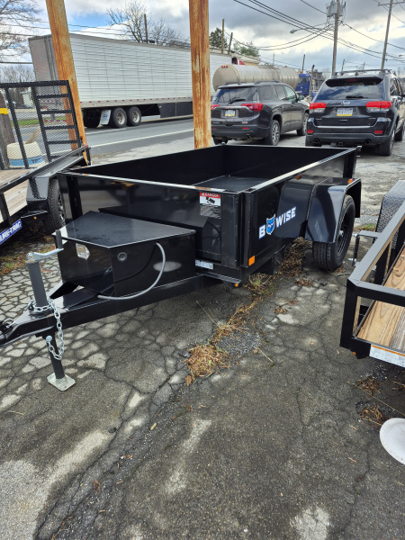 New 2026 BWISE DTR3 3K Light Duty Single Axle Dump Trailer 5X 8 Dump 3K Rated