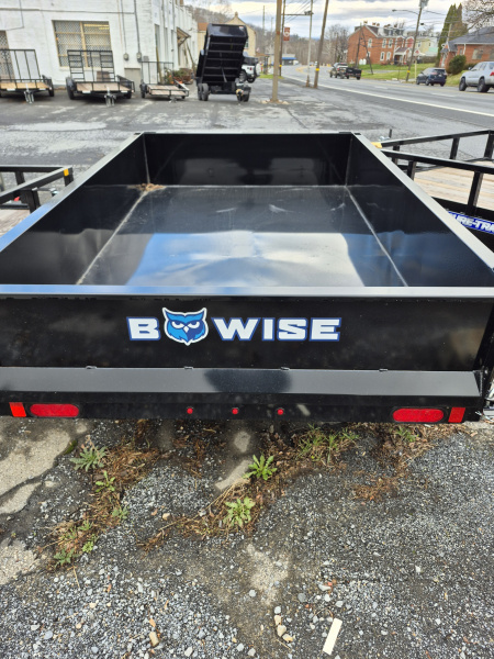 New 2026 BWISE DTR3 3K Light Duty Single Axle Dump Trailer 5X 8 Dump 3K Rated