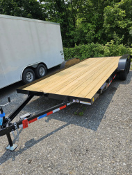 New 2025 TRIPLE CROWN TRAILERS 7' x 18' CAR HAULER WOOD DECK 7K RATED