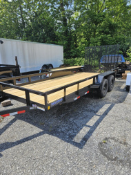 New 2025 Triple Crown Trailers SUPER DUTY 7 X 18 Landscape Trailer 10K RATED