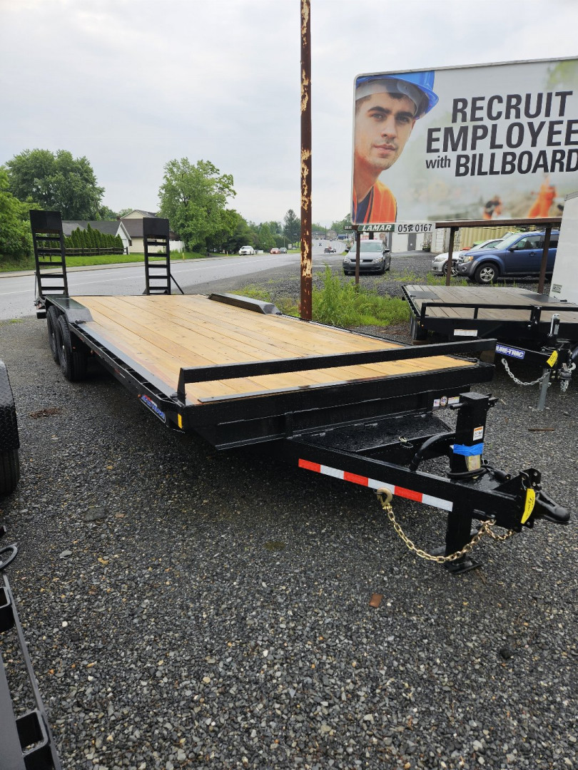 New 2025 Triple Crown Trailers DRIVE OVER FENDER Equipment Trailer 8.5 X 24 14K RATED