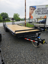 New 2025 Triple Crown Trailers DRIVE OVER FENDER Equipment Trailer 8.5 X 24 14K RATED