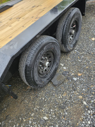 New 2025 Triple Crown Trailers DRIVE OVER FENDER Equipment Trailer 8.5 X 24 14K RATED