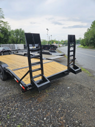 New 2025 Triple Crown Trailers DRIVE OVER FENDER Equipment Trailer 8.5 X 24 14K RATED
