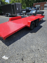 New BWISE CH10 82x20 10K Car Hauler Full Deck: Tool box and Winch Plate