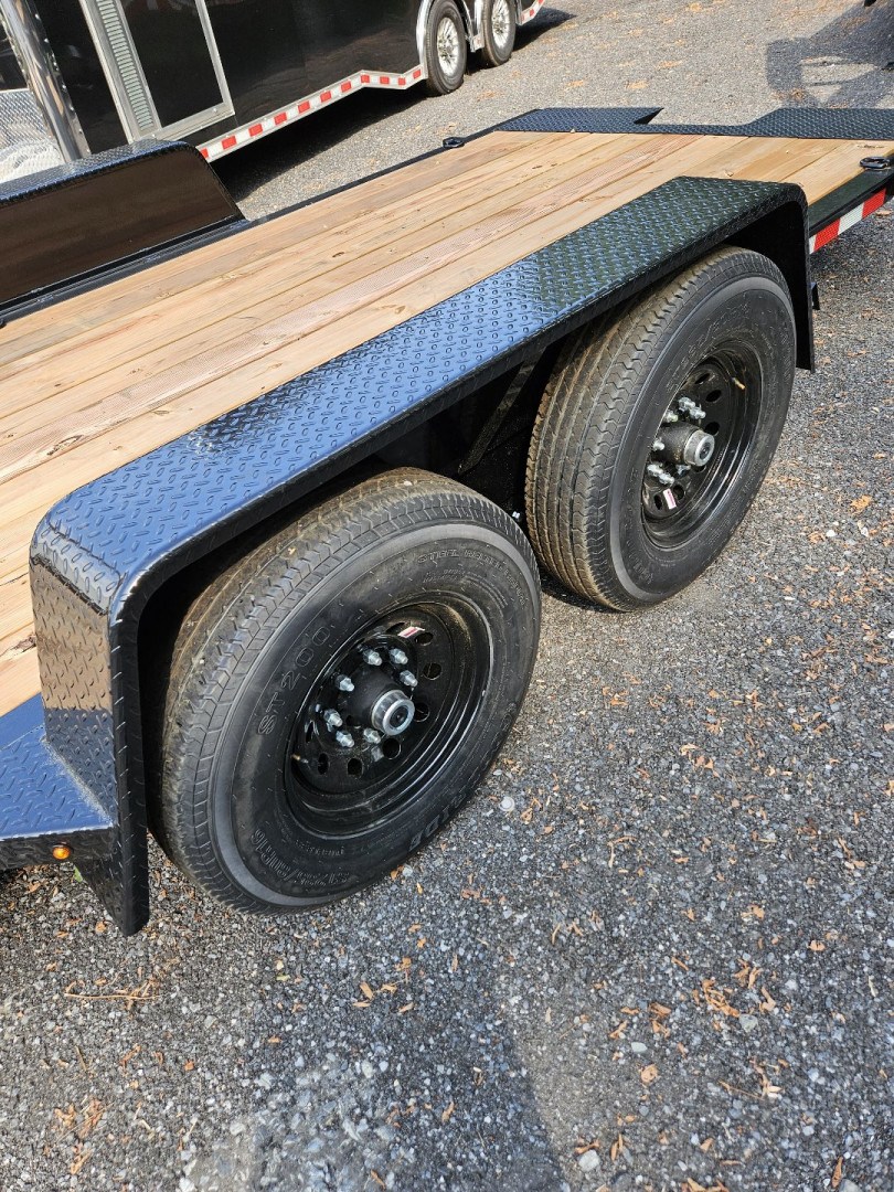 New 2025 BWISE 7 X 16 PLUS 4 POWER TILT DECK Equipment Trailer 14K RATED