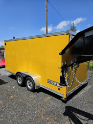 New 2024 HAULMARK GRIZZLY ALX Motorcycle Trailer 7 X 16 7K RATED