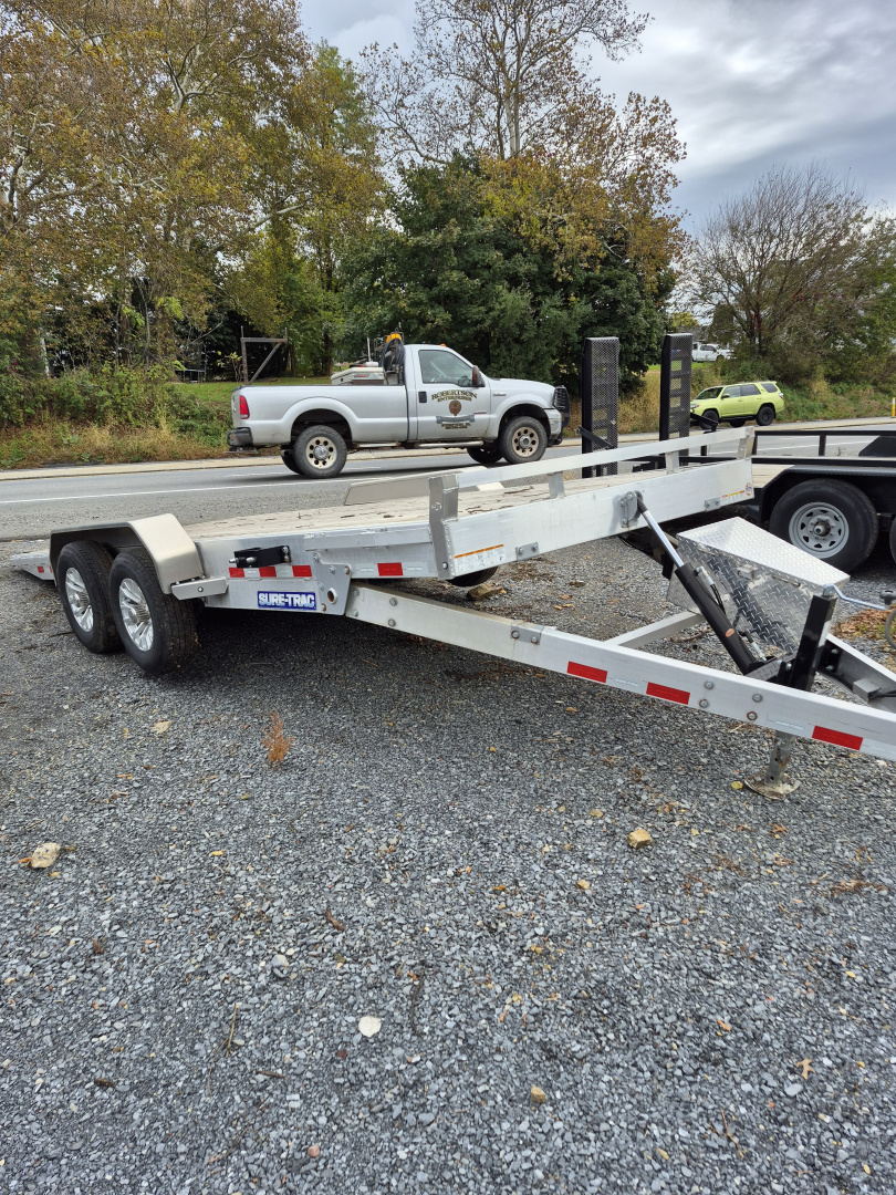New 2024 Sure-Trac 10K 7 X 18 ALUMINUM POWER Tilt Trailer