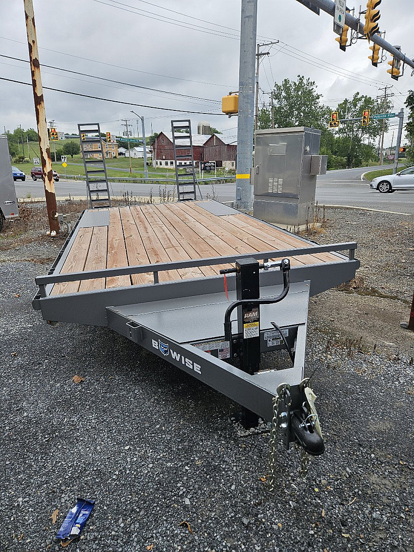 New 2024 BWISE 10K 8.5 X 20 EQUIPMENT Deckover Trailer