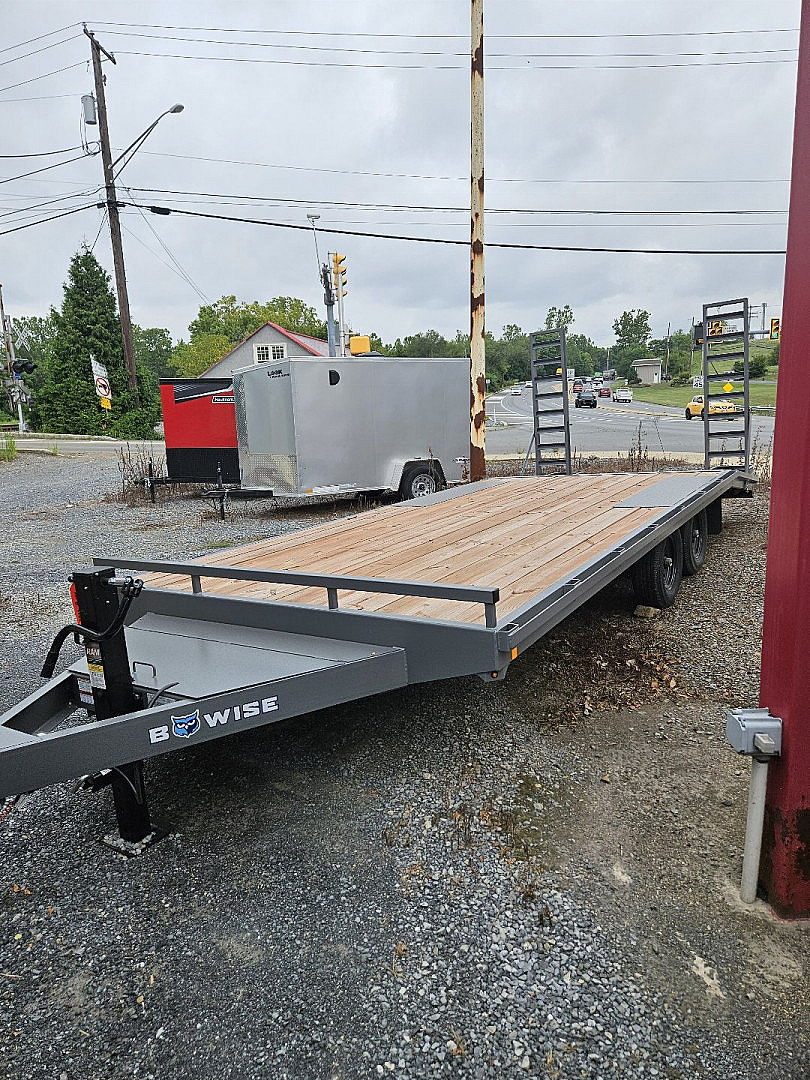 New 2024 BWISE 10K 8.5 X 20 EQUIPMENT Deckover Trailer