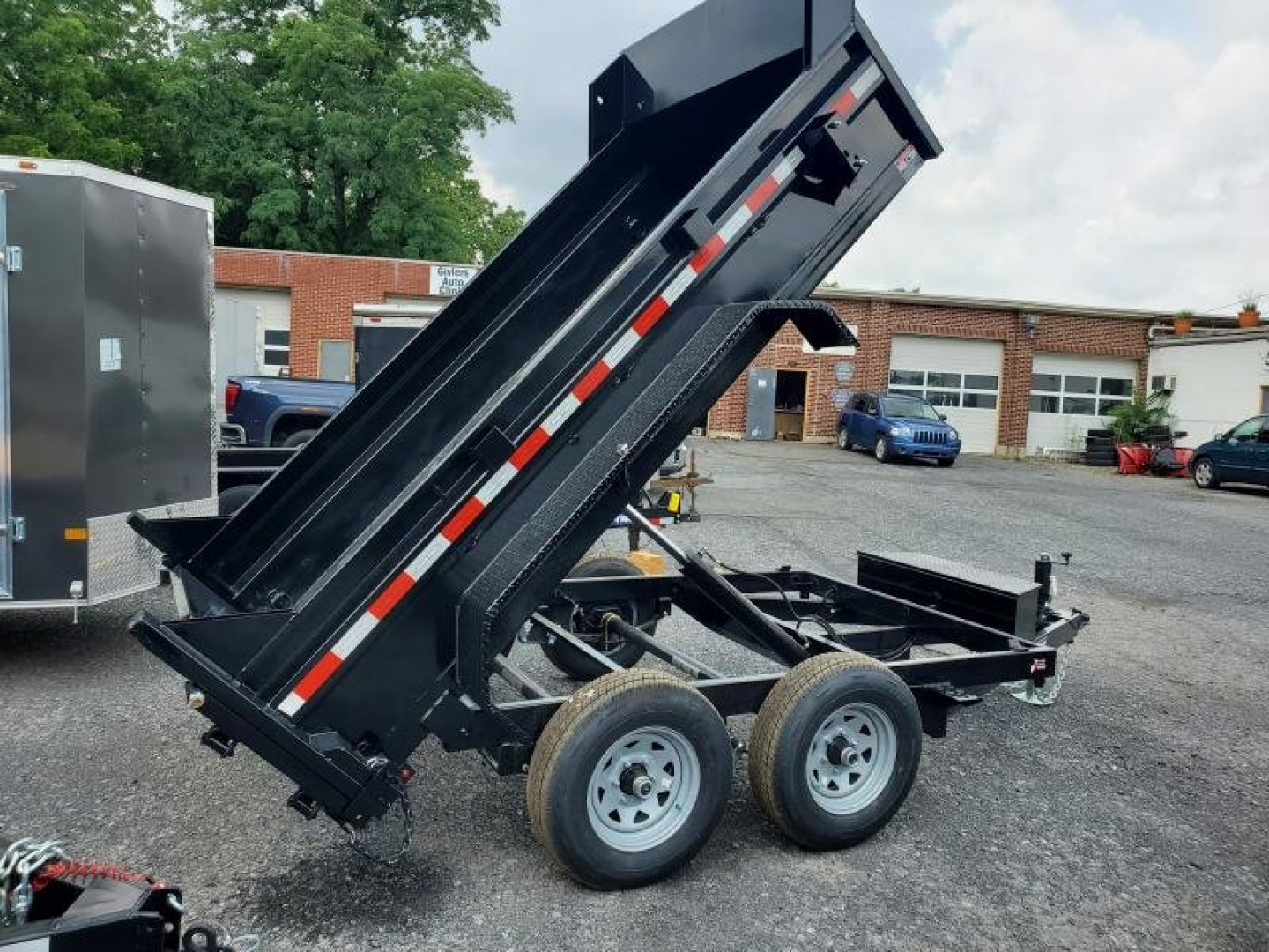 New 2023 Sure-Trac 6 x 10 SD Low Profile Dump Trailer  10K Single Ram