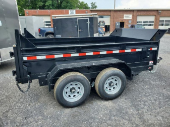 New 2023 Sure-Trac 6 x 10 SD Low Profile Dump Trailer  10K Single Ram