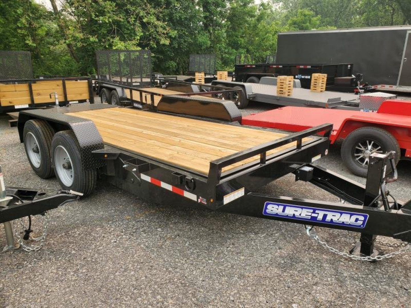 New 2023 Sure-Trac 7 x 16 Tilt Bed Equipment Trailer  16K
