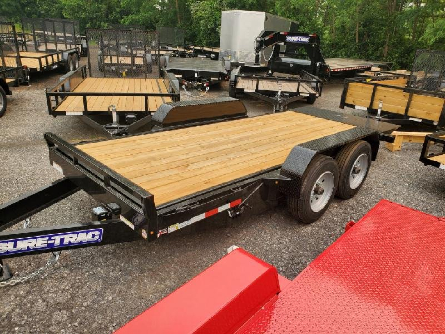 New 2023 Sure-Trac 7 x 16 Tilt Bed Equipment Trailer  16K