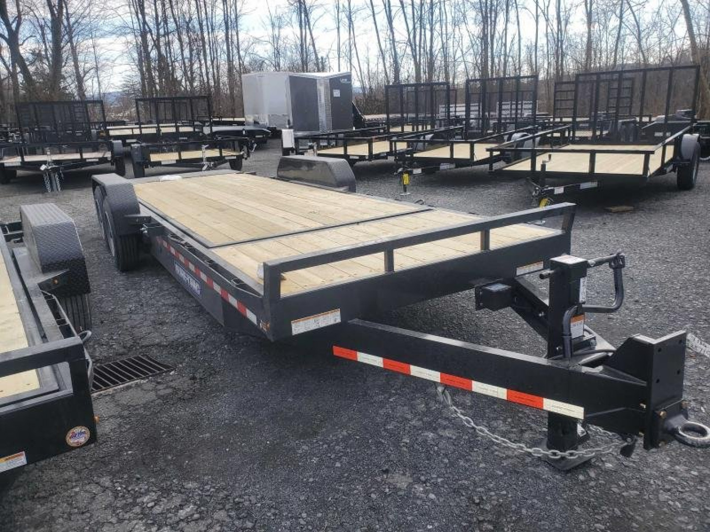 New 2023 Sure-Trac 7 x 18+4 Tilt Bed Equipment Trailer  16K