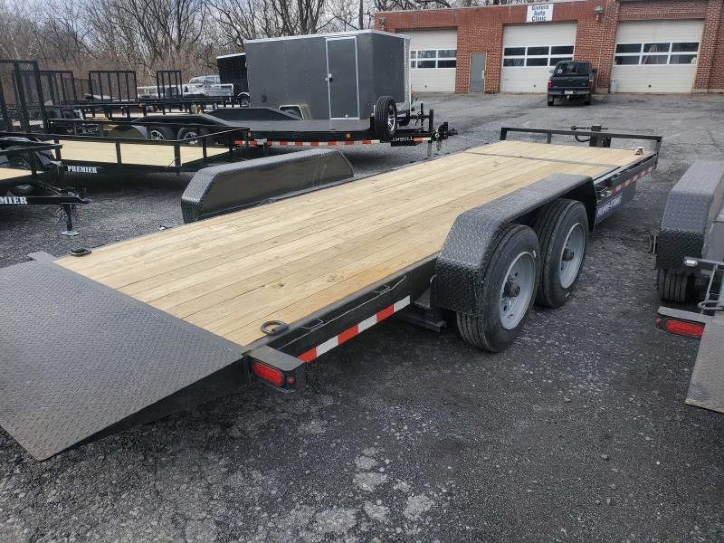New 2023 Sure-Trac 7 x 18+4 Tilt Bed Equipment Trailer  16K