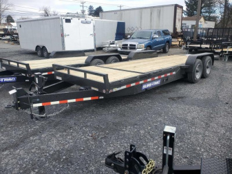 New 2023 Sure-Trac 7 x 18+4 Tilt Bed Equipment Trailer  16K